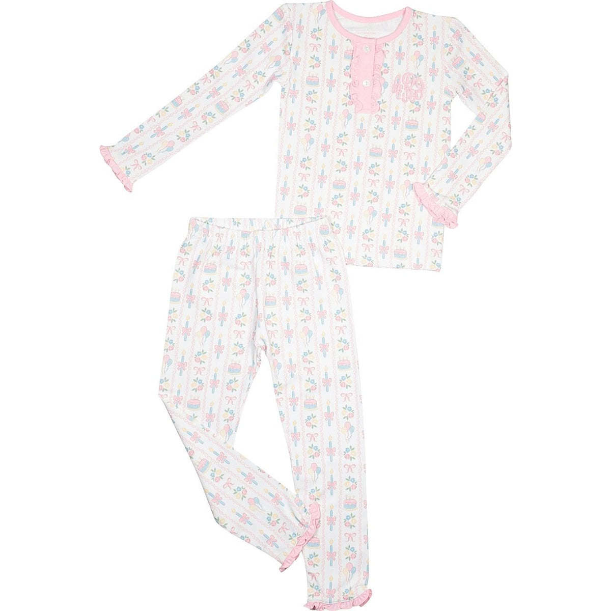 Birthday Cake And Candles Knit Pajamas1