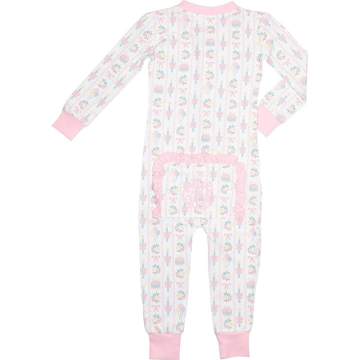 Birthday Cake And Candles Knit Zipper Pajamas1