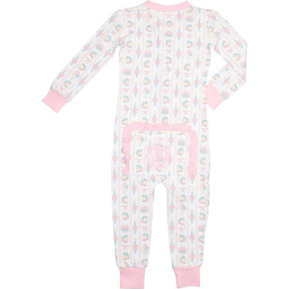 Birthday Cake And Candles Knit Zipper Pajamas1