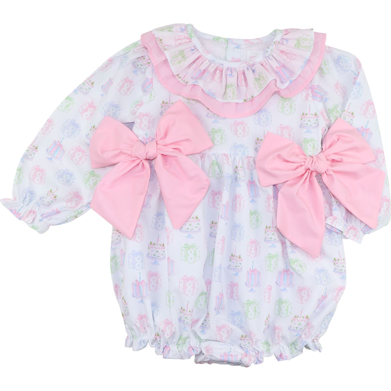 Birthday Cake Bow Bubble