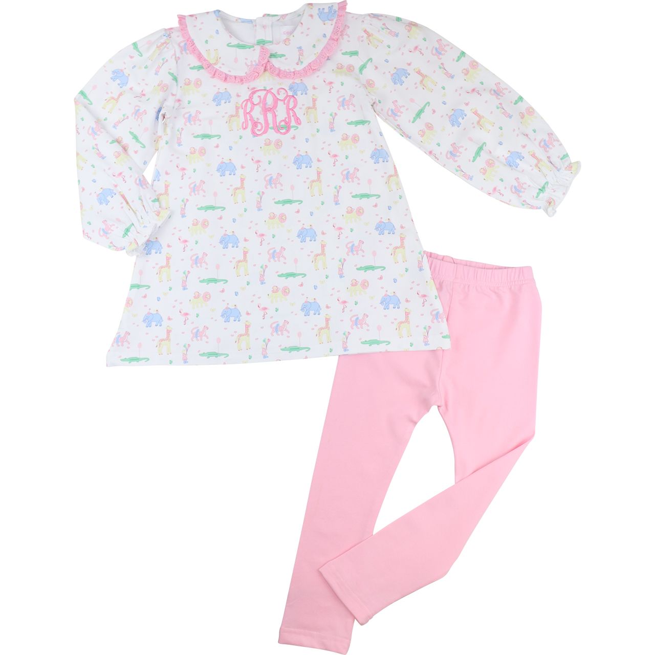Birthday Party Animals Legging Set