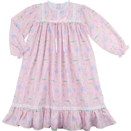 Birthday Party Animals Night Gown