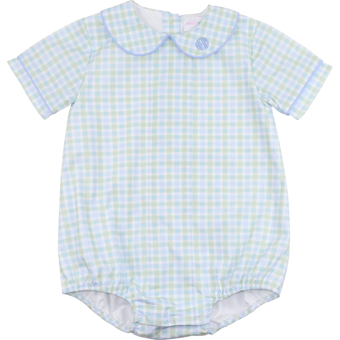 Blue And Green Check Bubble