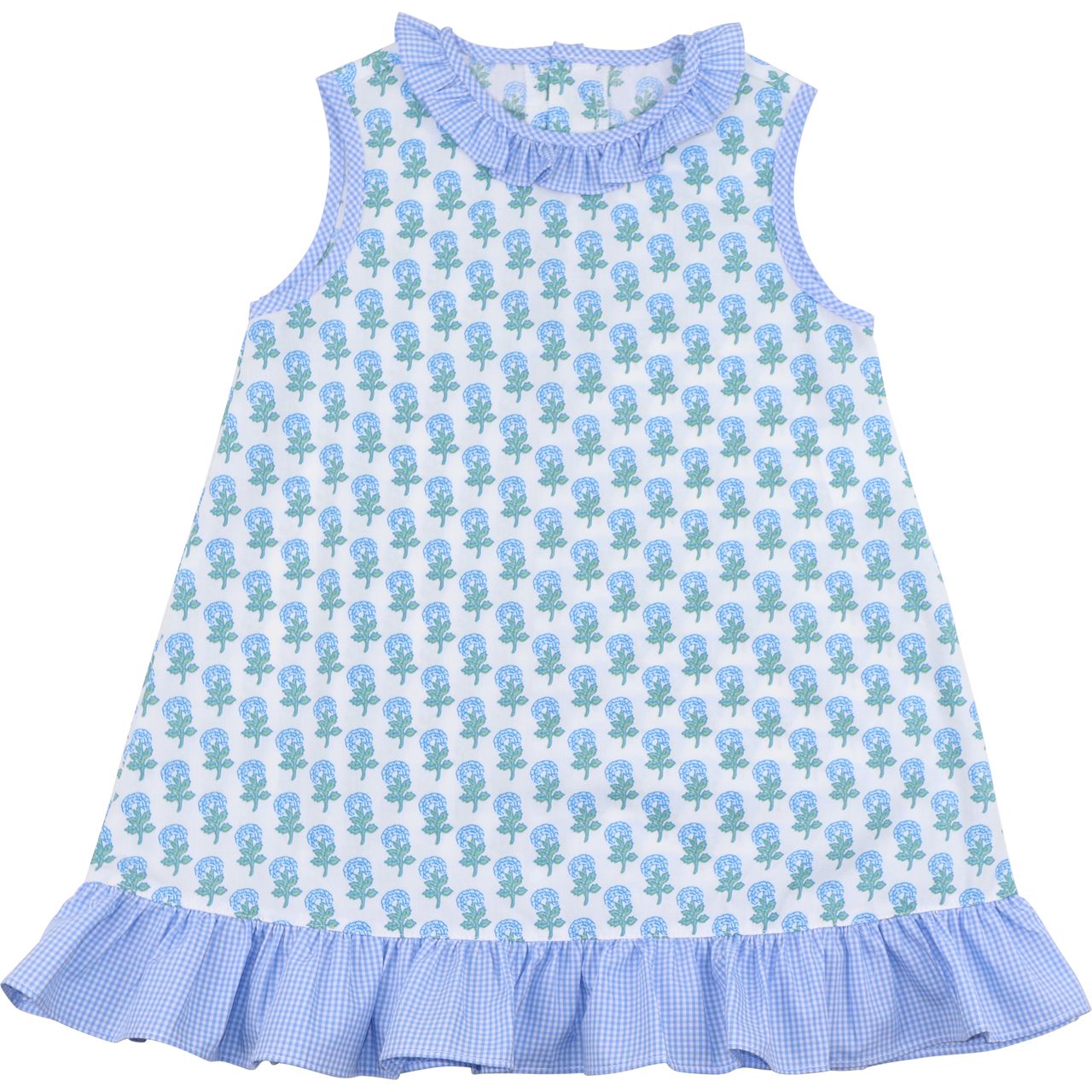 Blue And Green Hydrangea Dress