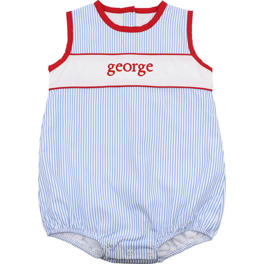Blue And Red Striped Insert Bubble