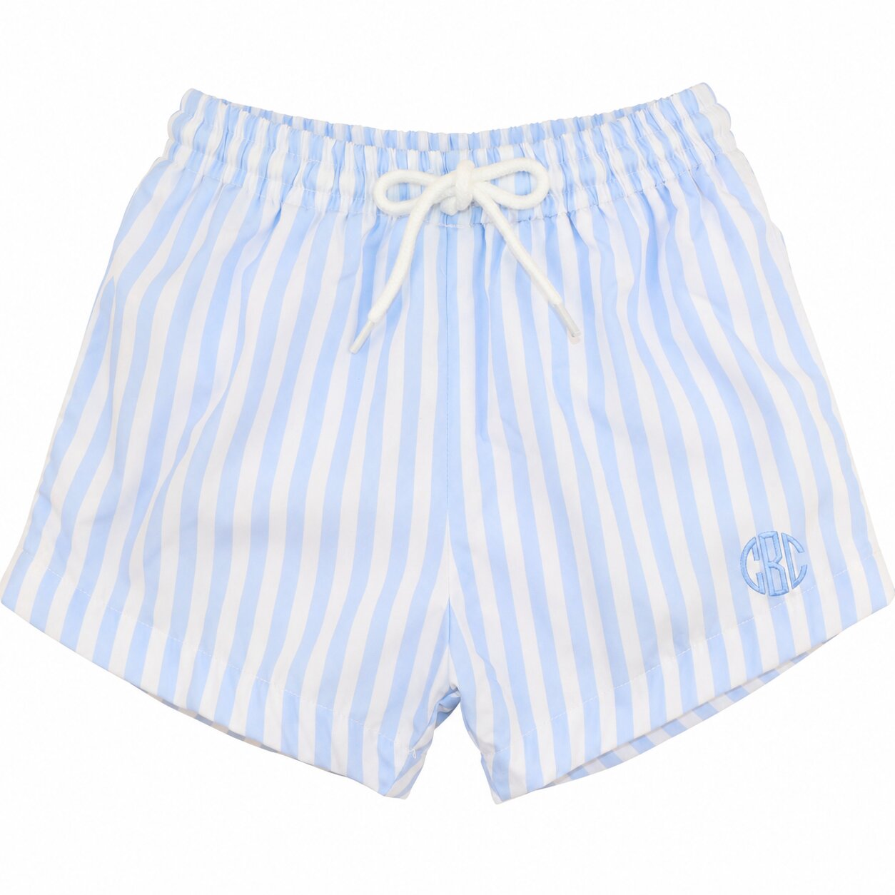 Blue And White Striped Swim Trunks3