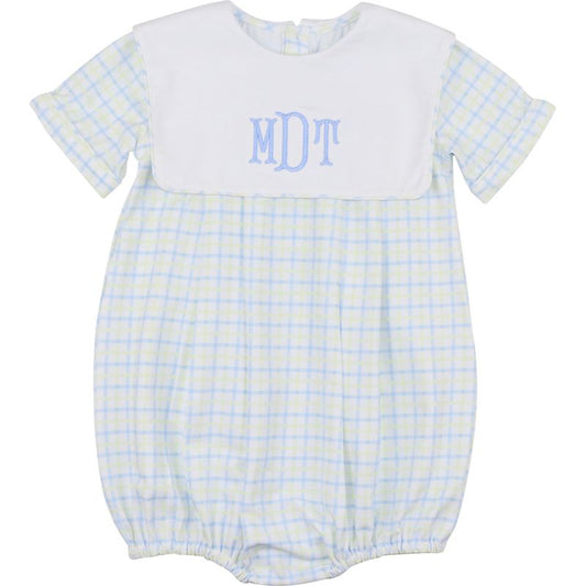 Blue And Yellow Windowpane Bubble