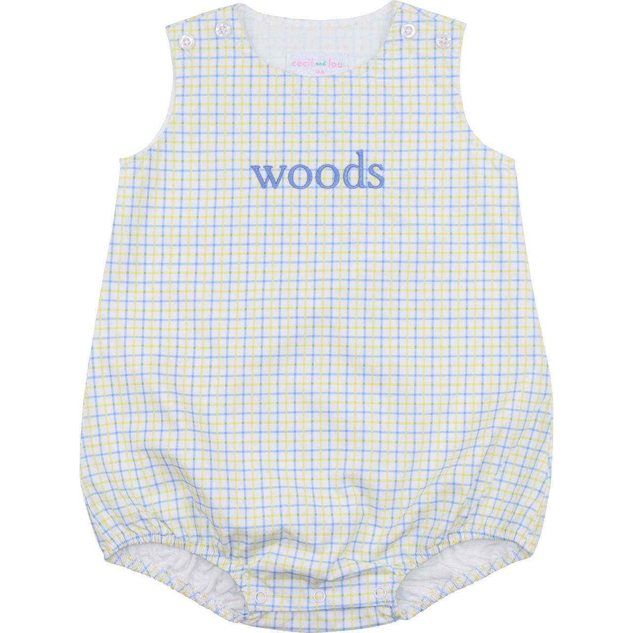 Blue And Yellow Windowpane Bubble