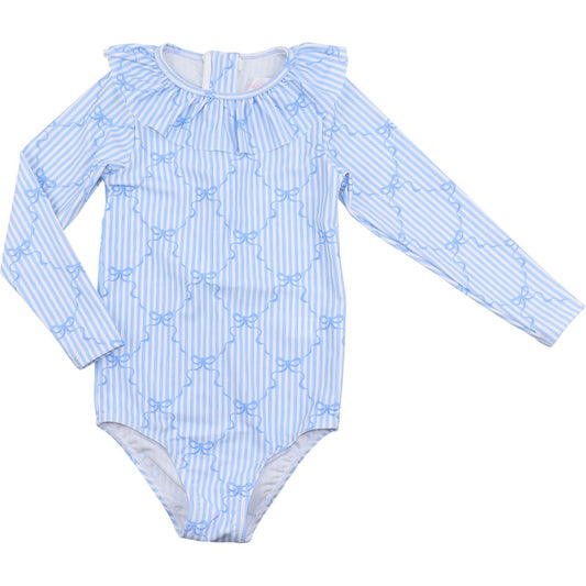Blue Bow Swimsuit
