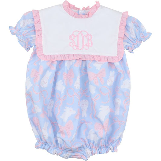 Blue Bunny And Bow Bubble