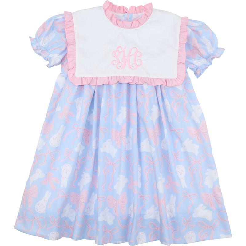Blue Bunny And Bow Dress