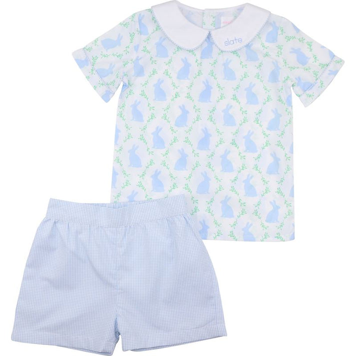 Mahjong Pajamas: Blue Tile (Short Set) main image 1