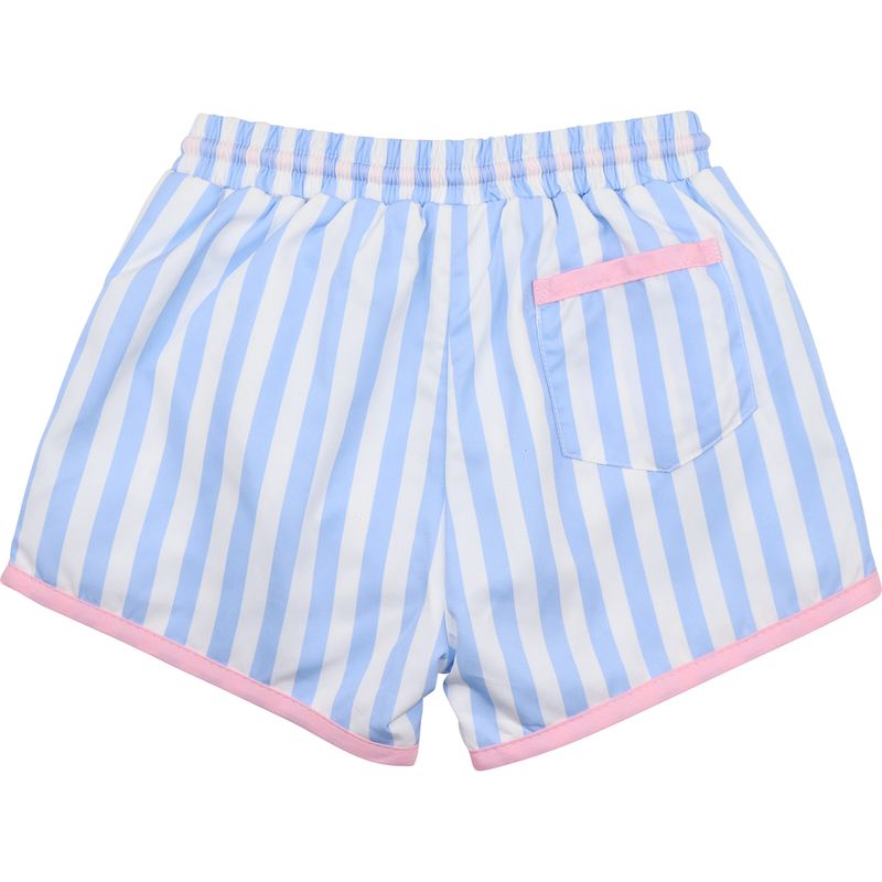 Blue Cabana Striped Swim Trunks