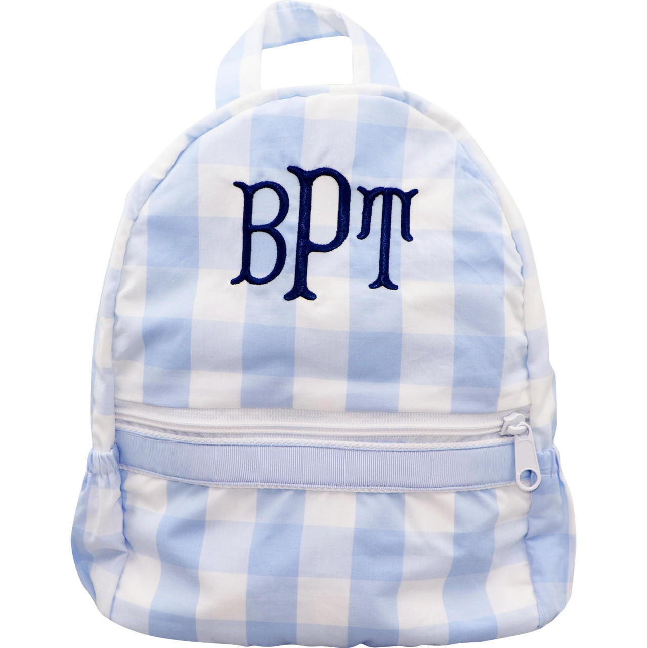 Blue Check Backpack - Cecil & Lou