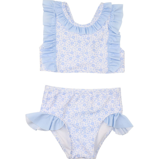 Blue Floral Bikini