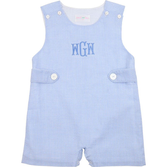 Blue Gignham Seersucker Jon Jon
