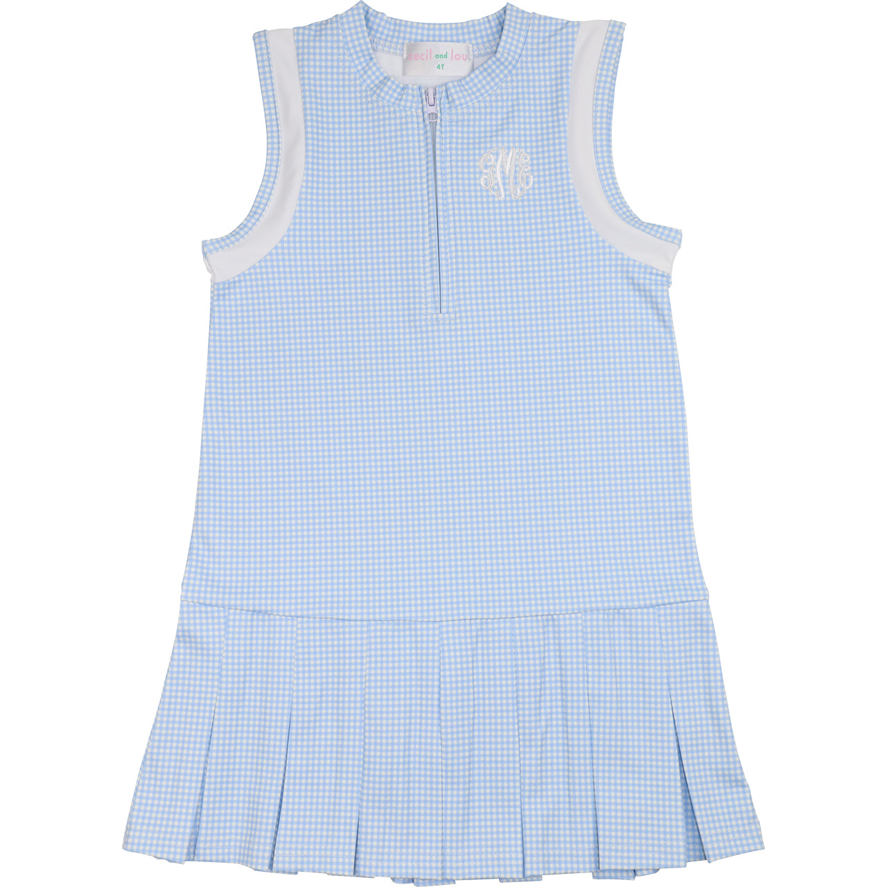 Blue Gingham Tennis Dress (Shorts Included)23