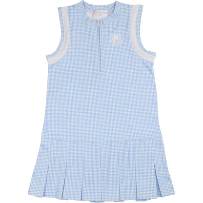 Blue Gingham Tennis Dress (Shorts Included)23