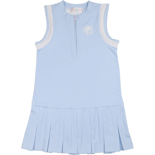 Blue Gingham Tennis Dress (Shorts Included)23