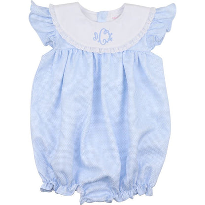 Blue Honeycomb Eyelet Bubble