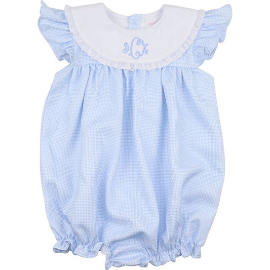 Blue Honeycomb Eyelet Bubble