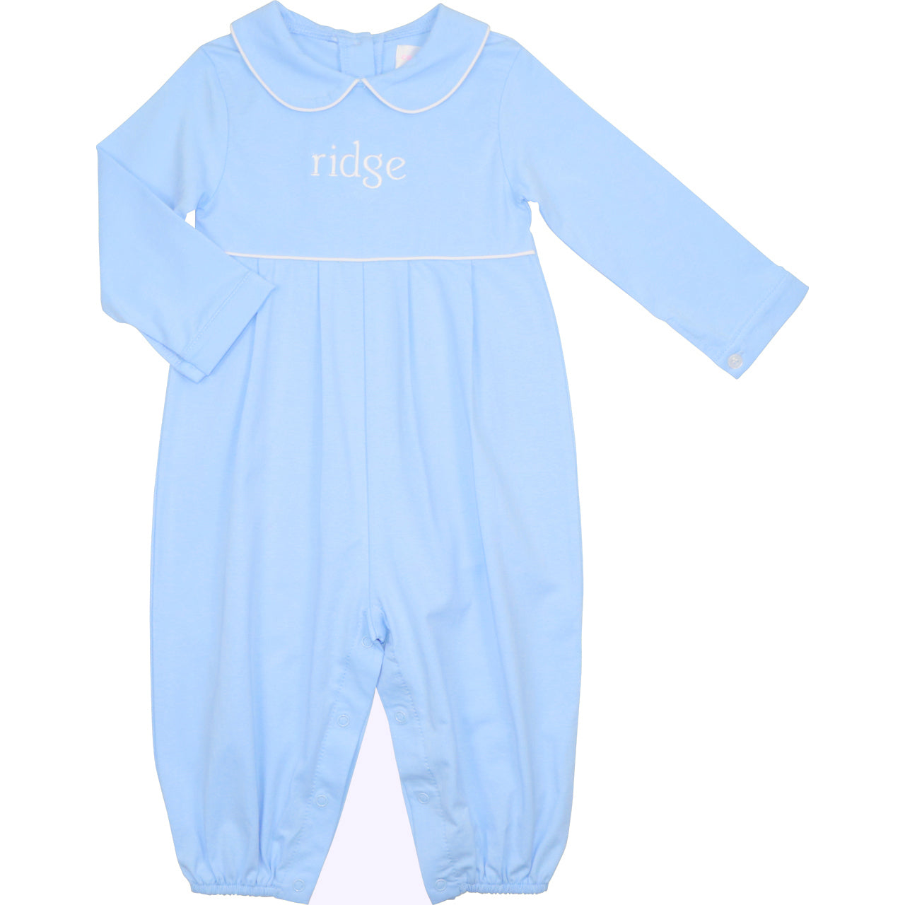 Blue Knit Long Romper3