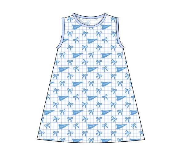 Blue Knit Patriots Play Dress