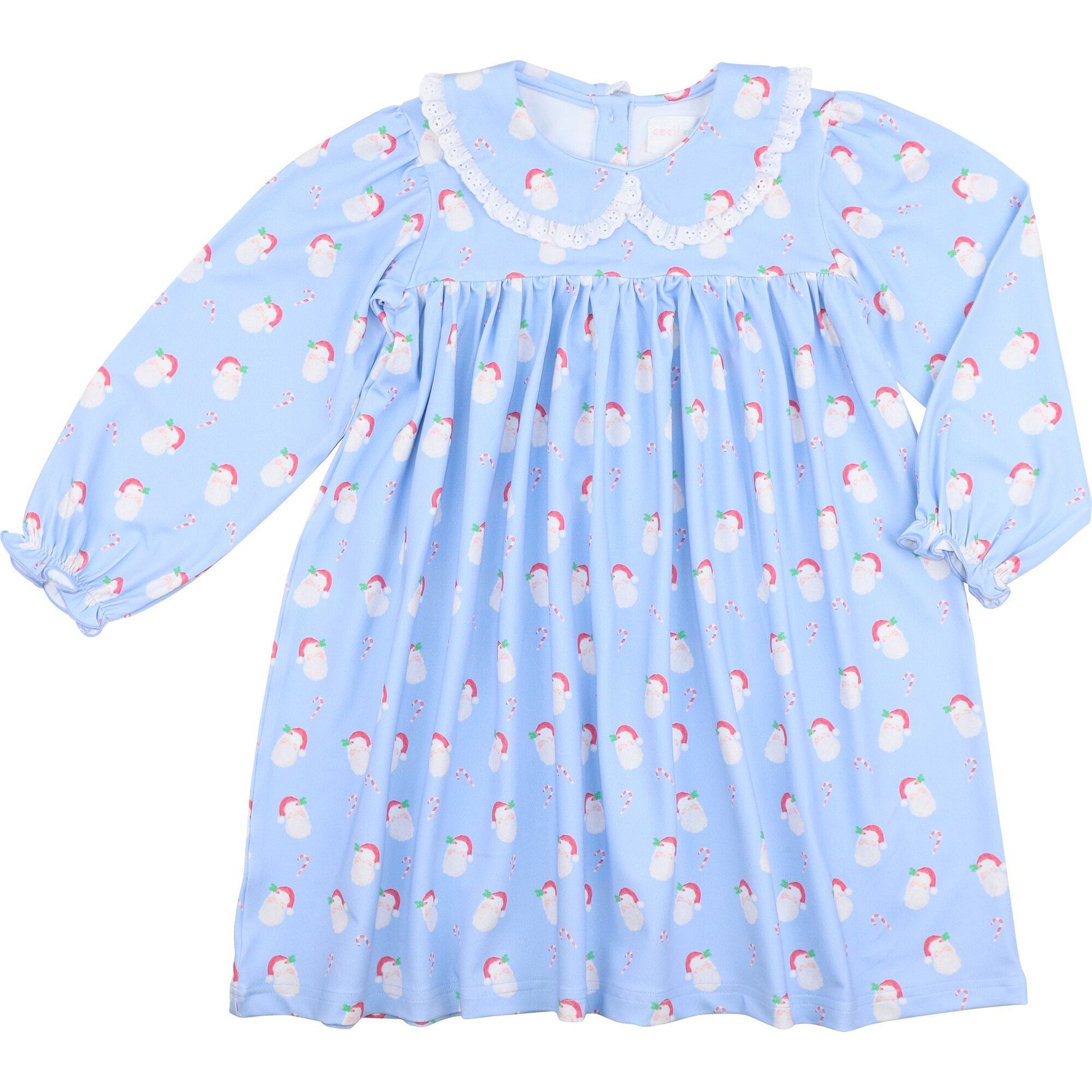 Blue Knit Santa Dress