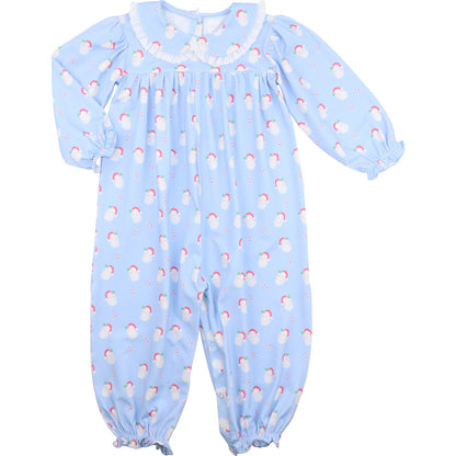 Blue Knit Santa Long Bubble