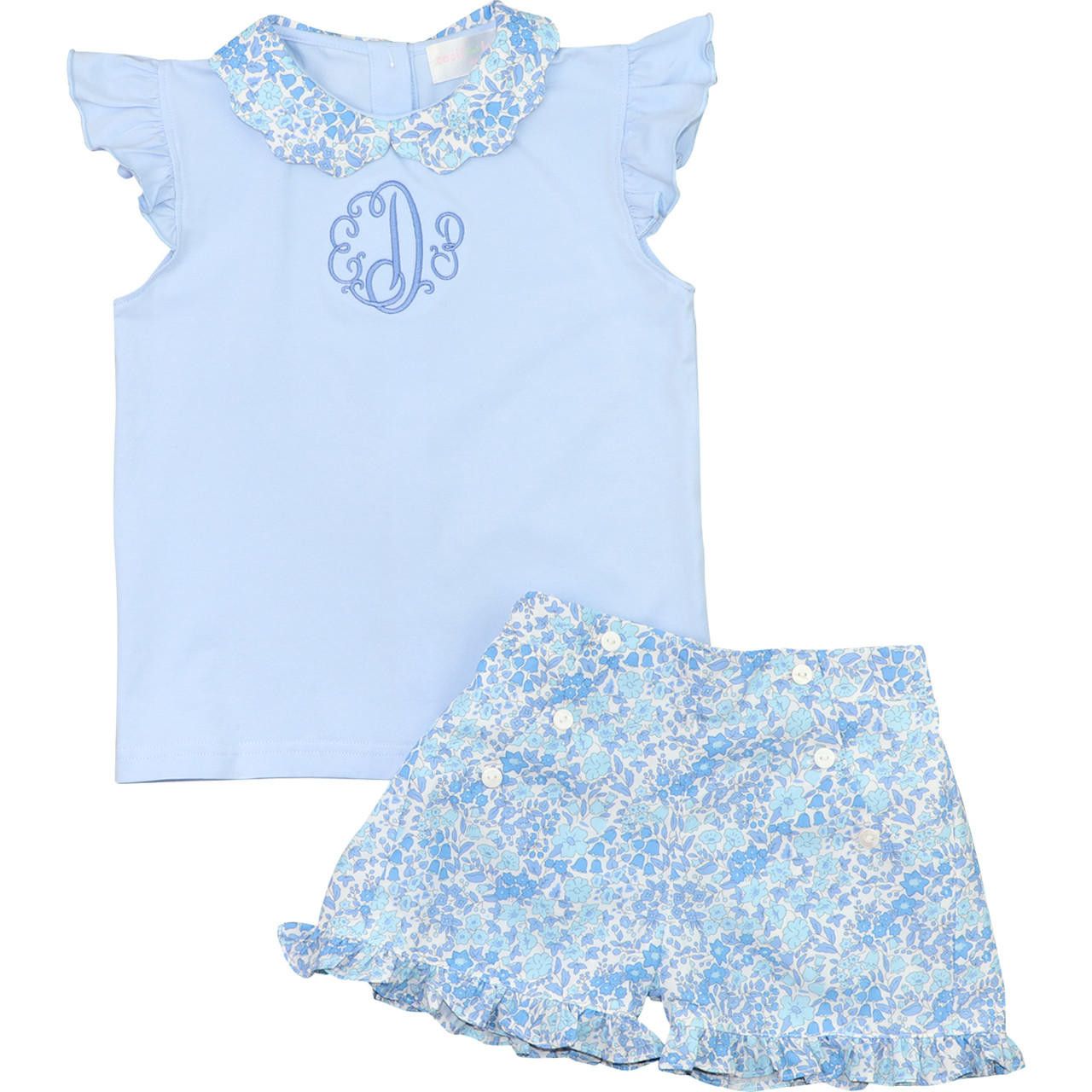 Blue Liberty Short Set