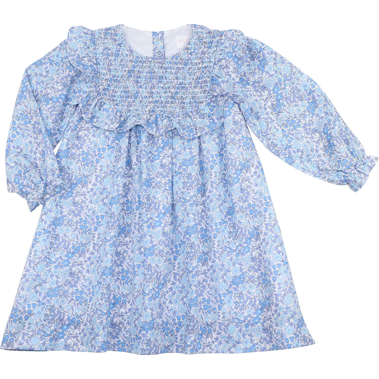 Blue Liberty Smocked Dress
