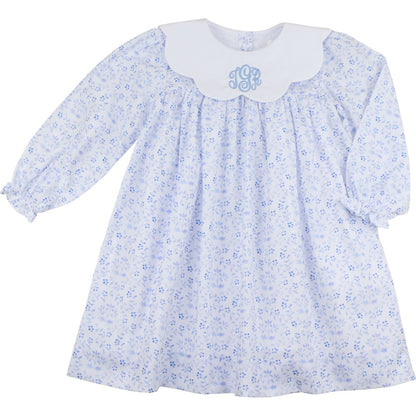 Blue Petite Floral Dress