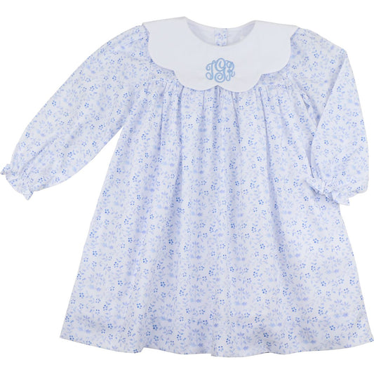 Blue Petite Floral Dress