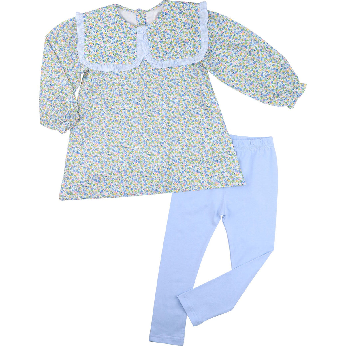 Blue Petite Floral Legging Set