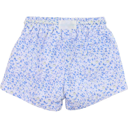 Blue Petite Floral Swim Trunks