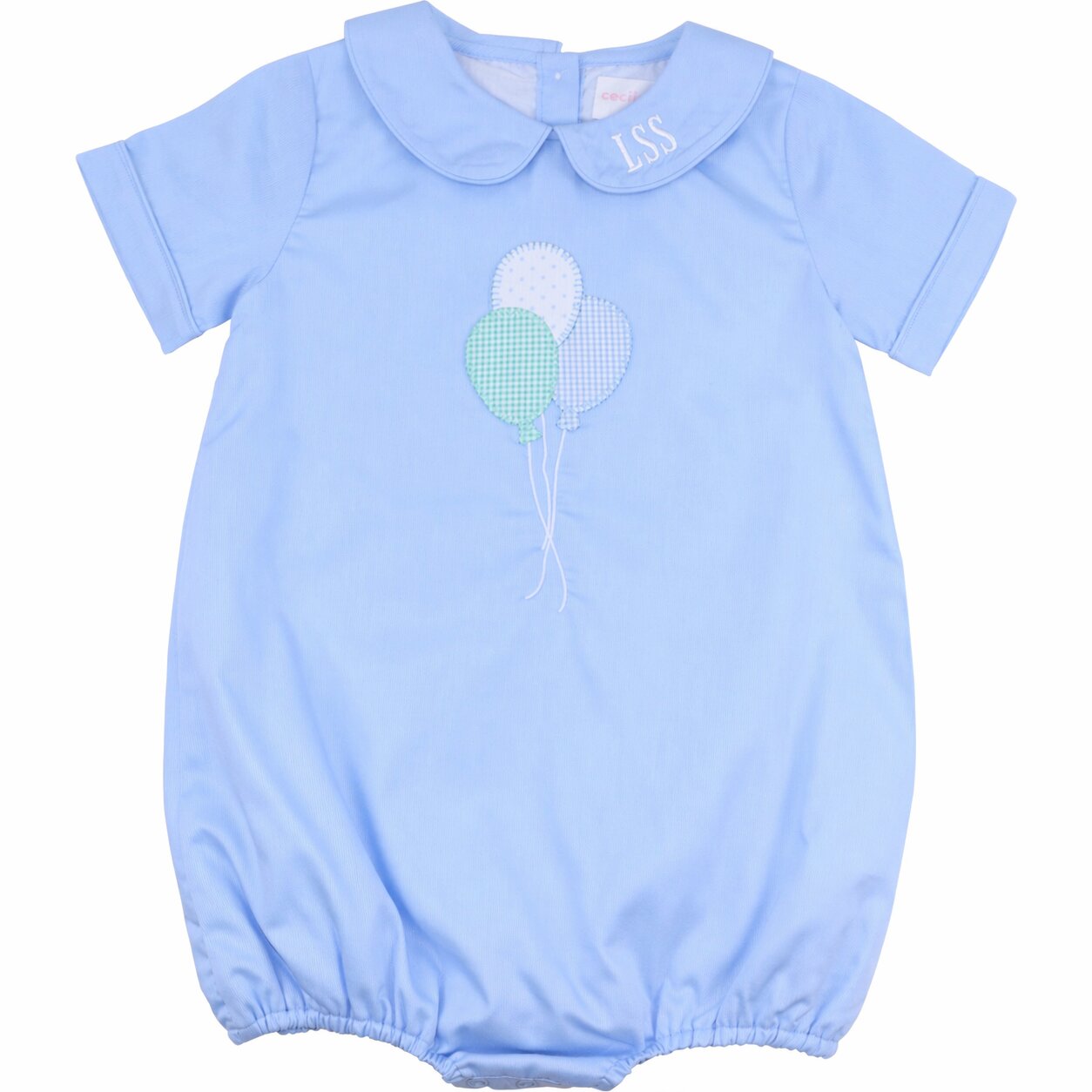 Blue Pique Birthday Balloons Bubble1