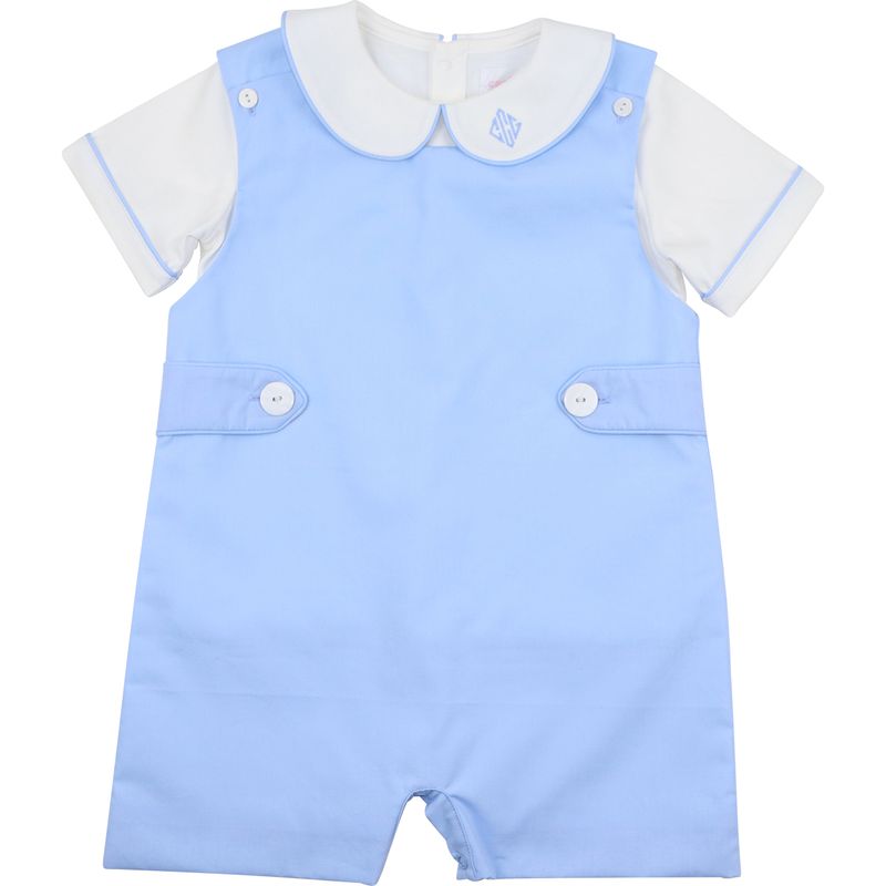 Blue Short Romper Set