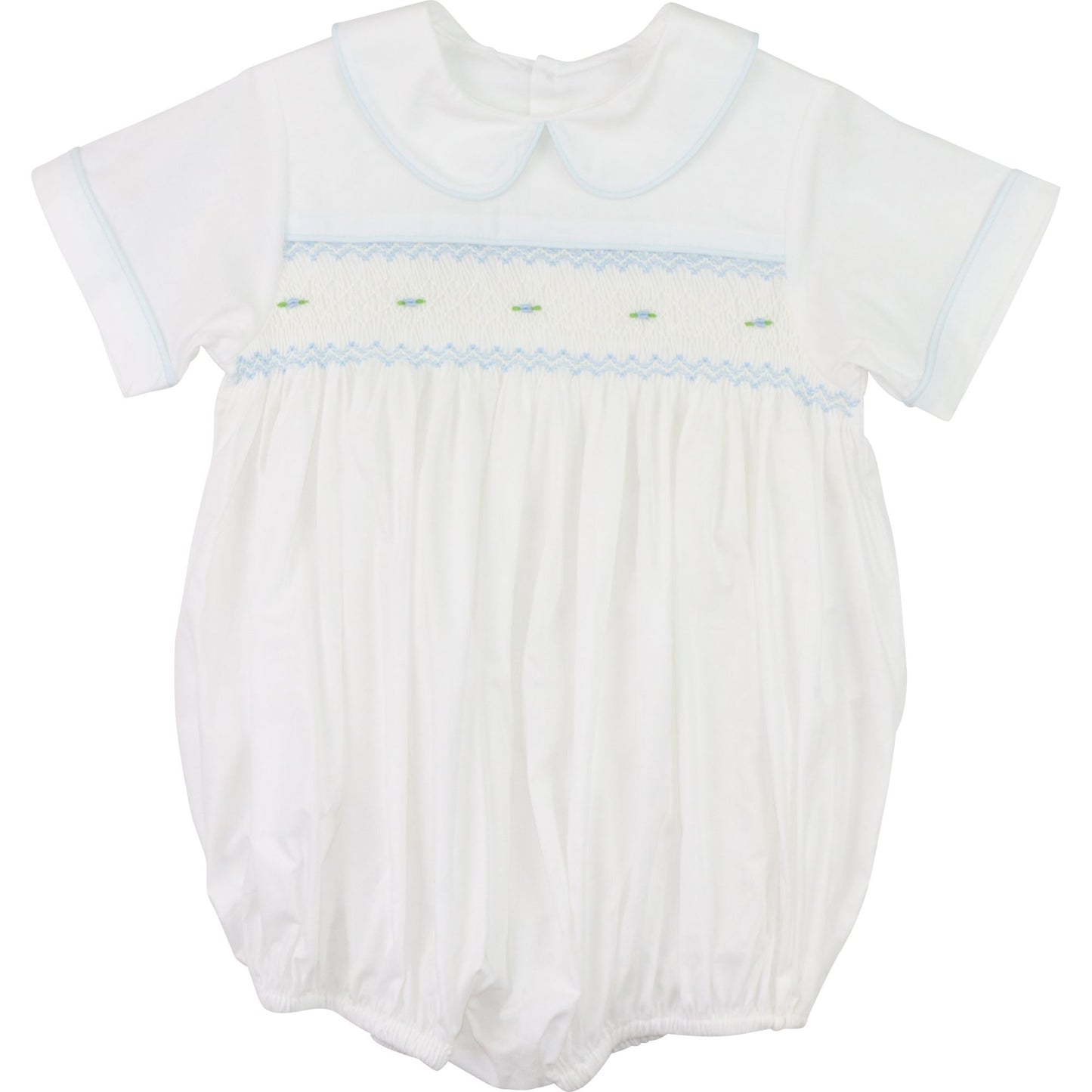 Blue Smocked Bubble
