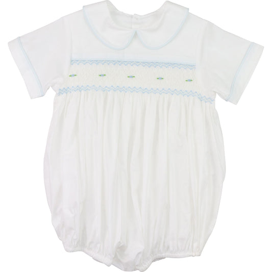 Blue Smocked Bubble