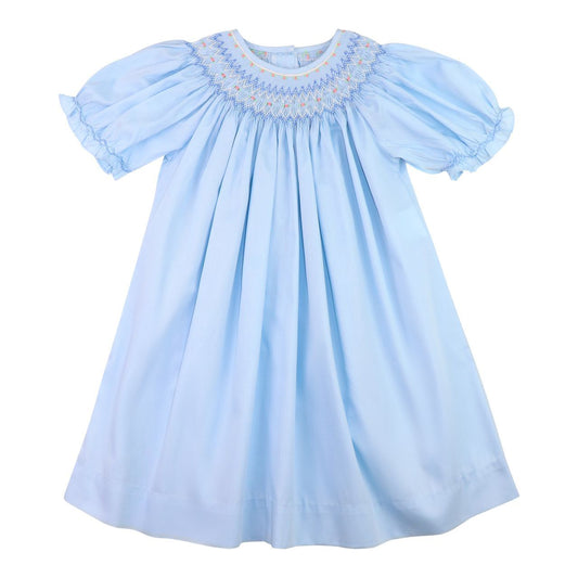 Blue Smocked Dress