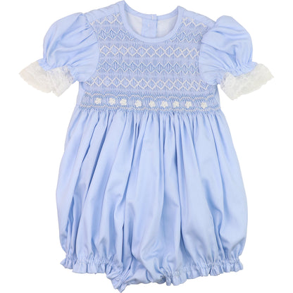 Blue Smocked Florette Bubble