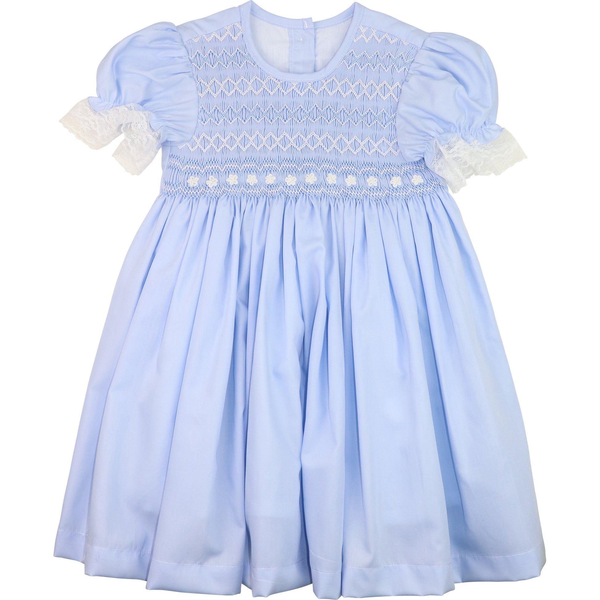 Blue Smocked Florette Dress