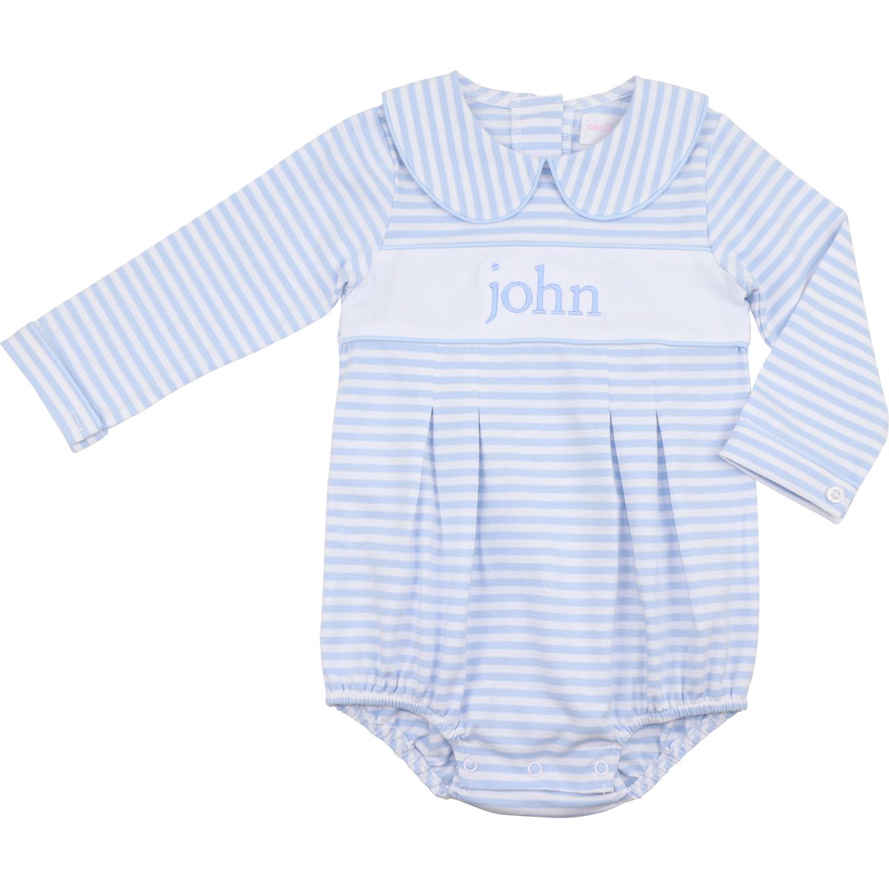 Blue Stripe Knit Insert Bubble