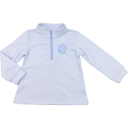 Blue striped pullover 