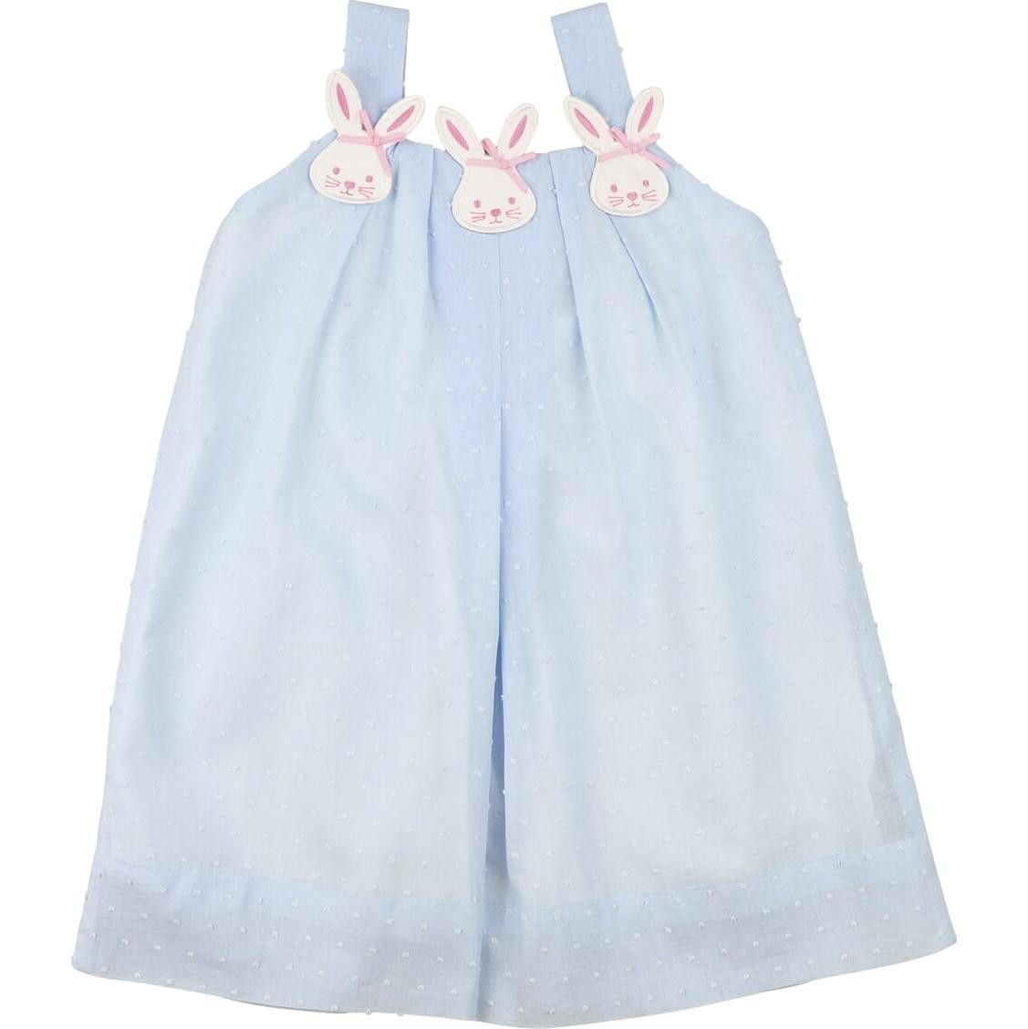 Blue Swiss Dot Bunny Dress