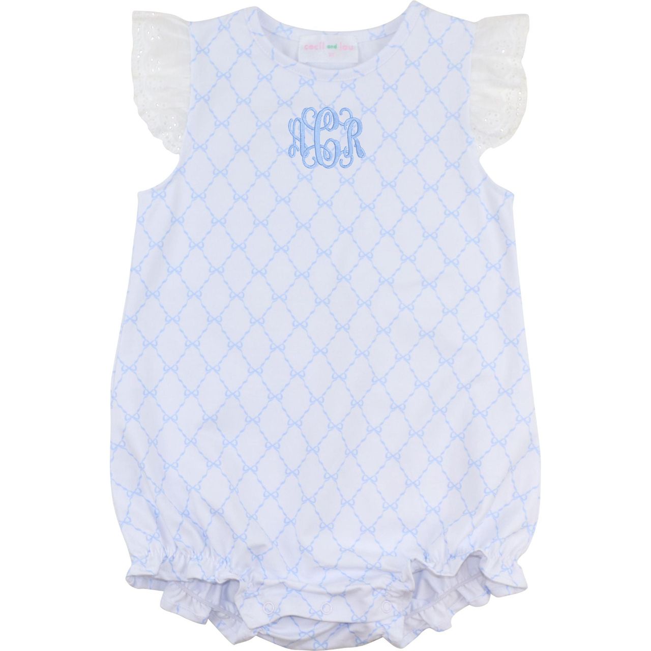Blue Trellis Knit Bubble