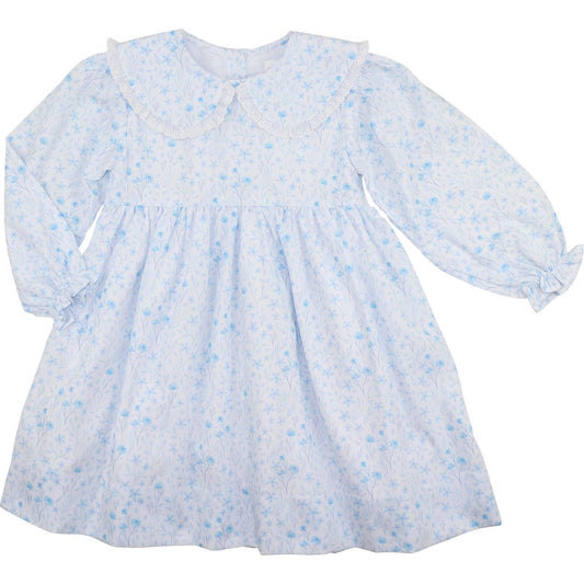 Blue Wildflower Eyelet Dress