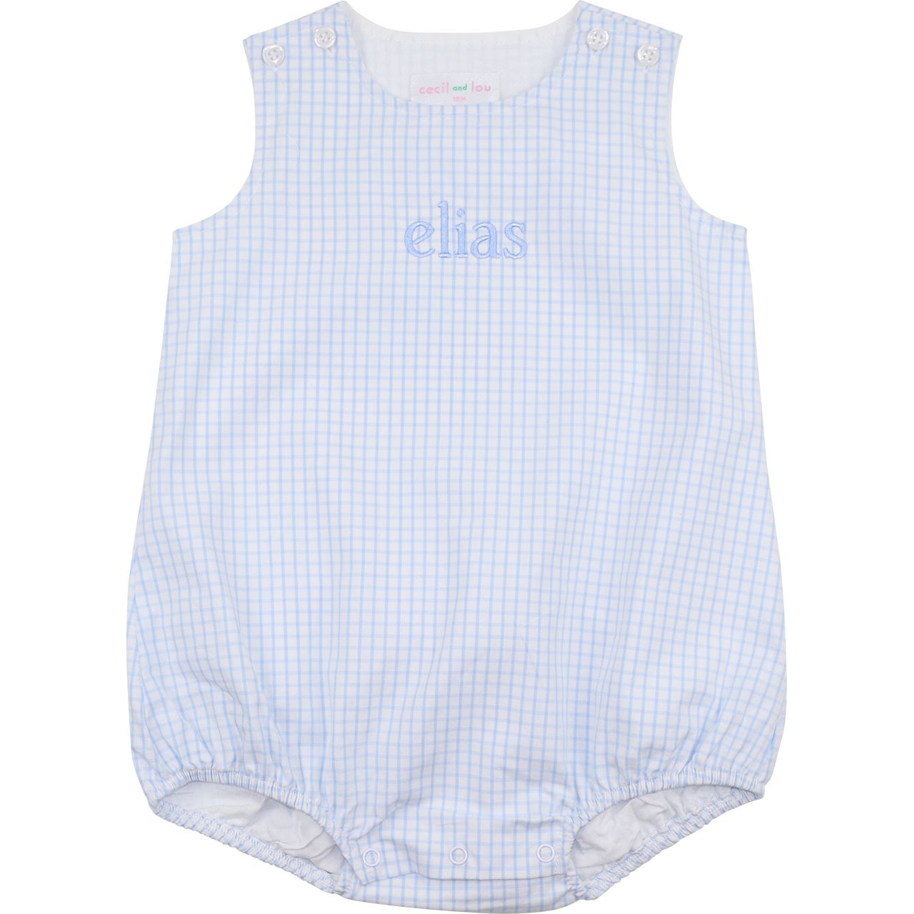 Blue Windowpane Bubble