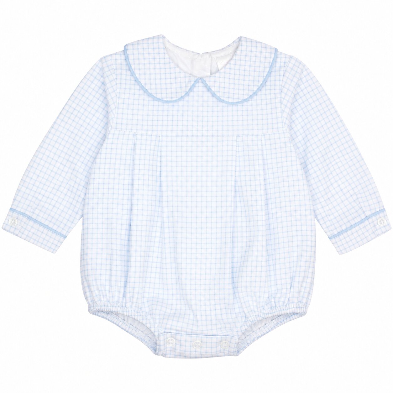 Blue Windowpane Knit Bubble2