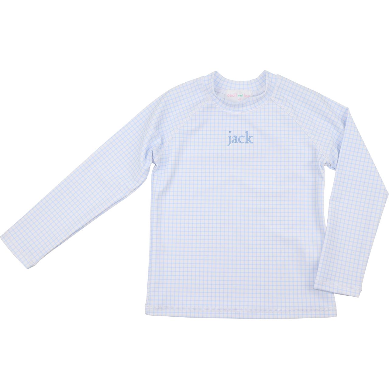 Blue Windowpane Rashguard